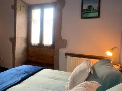 Cama o camas de una habitación en Posada de Ziga