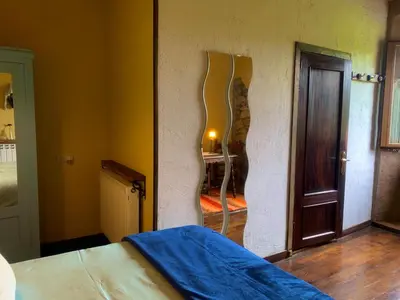 Cama o camas de una habitación en Posada de Ziga
