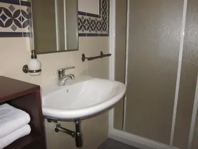 Un baño de Apartamentos Aires de Guara
