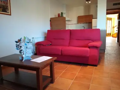 Zona de estar de Apartamentos Aires de Guara