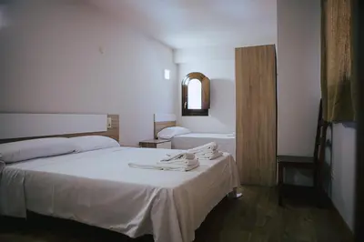 Cama o camas de una habitación en Apartamentos Ducay