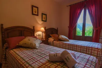 Cama o camas de una habitación en Casa Martin Ordesa