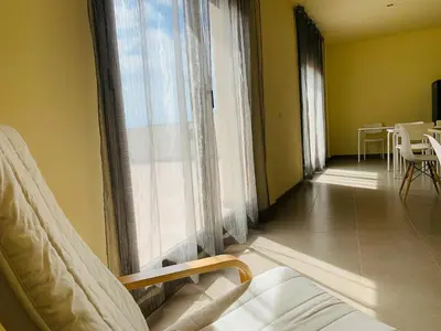 Zona de estar de Hostal La Placeta