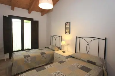 Cama o camas de una habitación en Casa Sierra de Guara