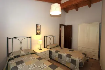 Cama o camas de una habitación en Casa Sierra de Guara