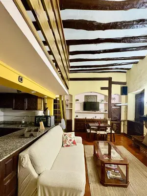 Una cocina o zona de cocina en Apartamento medieval en el Camino De Santiago