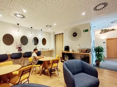 Zona de estar de Habital Suites