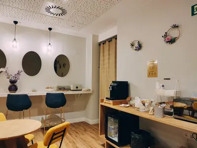 Zona de estar de Habital Suites