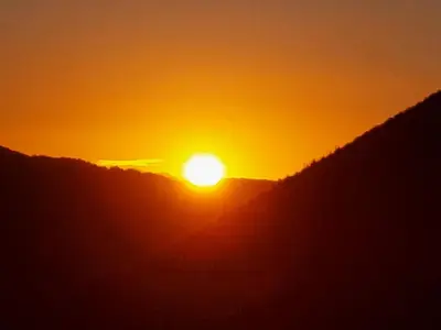Amanecer o atardecer desde the country house o alrededores