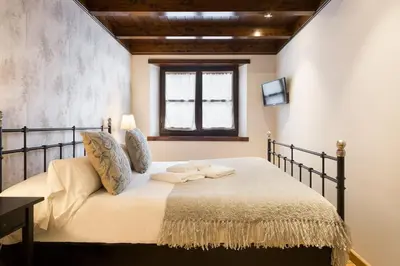 Cama o camas de una habitación en Luderna - Apartamento Val de Ruda A18 les Marmottes