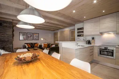 Una cocina o zona de cocina en FLOC DE NEU de Alma de Nieve