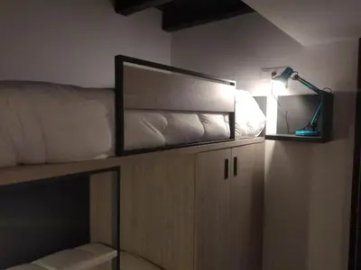 Cama o camas de una habitación en Apartamento Ismael