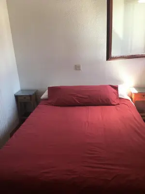 Cama o camas de una habitación en Apartamento a pie de pistas