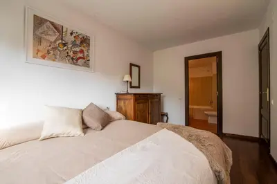 Cama o camas de una habitación en NOGUERA de Alma de Nieve