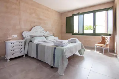 Cama o camas de una habitación en Casa Clotilde