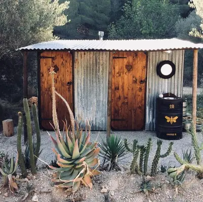 Jardín al aire libre en rolling home