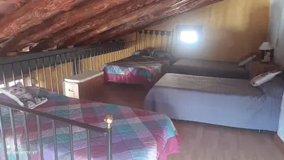 Cama o camas de una habitación en L'Antic Forn de Paüls