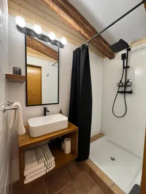 Un baño de Alojamientos La Alberca