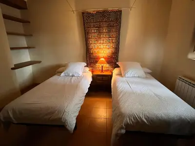 Cama o camas de una habitación en La Abadia