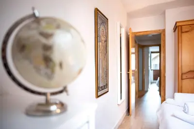 Cama o camas de una habitación en Casa Pelaire Biescas