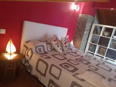Cama o camas de una habitación en Agustina de Aragón