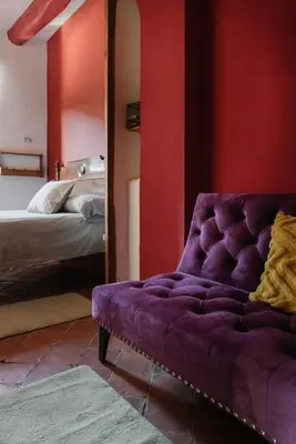 Cama o camas de una habitación en El racó a Anserall. A 8km Andorra.