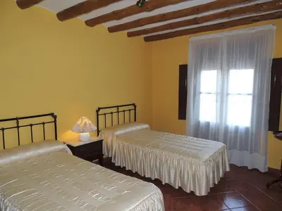 Cama o camas de una habitación en Las Bodegas Del Gilo