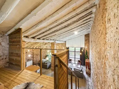 Cama o camas de una habitación en Cozy Fraga Country Escape
