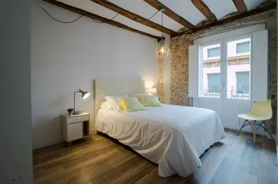 Cama o camas de una habitación en Apartamentos Almada