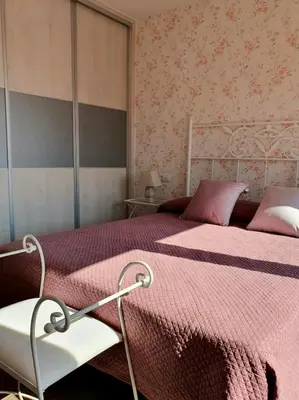 Cama o camas de una habitación en Amanece Monegrillo Apartamentos