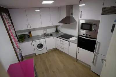 Una cocina o zona de cocina en Amanece Monegrillo Apartamentos