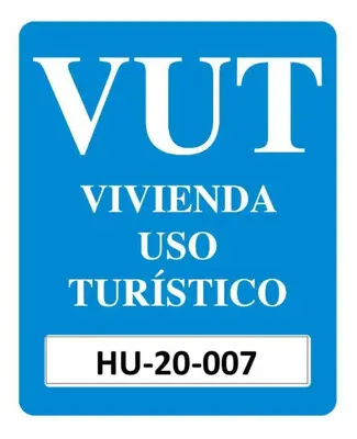 Certificado, premio, señal o documento que está expuesto en Fantástico Apartamento con jardín en Castiello de Jaca VUT HU-20-007