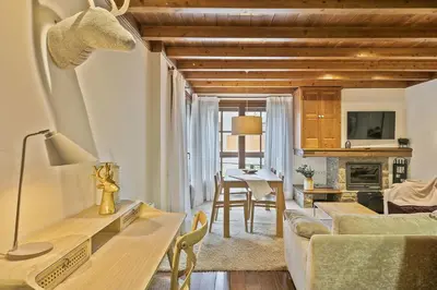 Una cocina o zona de cocina en Luderna - Apartamento Val de Ruda A4 Montpius
