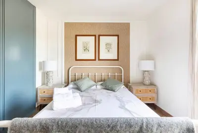 Cama o camas de una habitación en Mirador Del Río Piedra