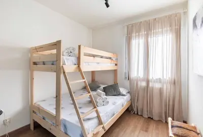 Cama o camas de una habitación en Mirador Del Río Piedra