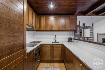 Una cocina o zona de cocina en LOS CIERVOS de Alma de Nieve