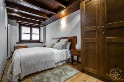 Cama o camas de una habitación en LOS CIERVOS de Alma de Nieve