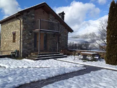 Casas Cleto - Laspuña en invierno