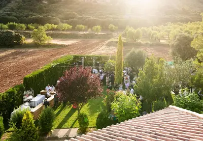 Jardín al aire libre en Hotel Venta La Pintada