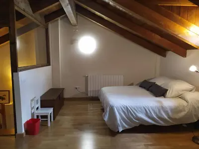 Cama o camas de una habitación en Casa Sierra de Limes 4