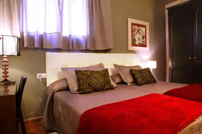 Cama o camas de una habitación en Apartamentos Casa Molinero