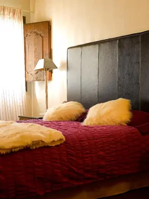 Cama o camas de una habitación en Casa Miñón