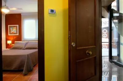 Cama o camas de una habitación en Apartamento La Seo