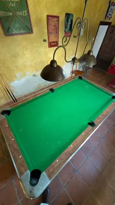 Mesa de billar en Casa rural Casaplana, hasta 23pax, con piscina, Zona Prepirineo aragonés