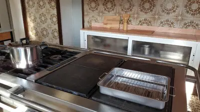 Una cocina o zona de cocina en espai Abadia