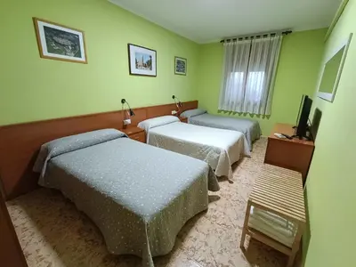 Cama o camas de una habitación en Casa Rural Javier