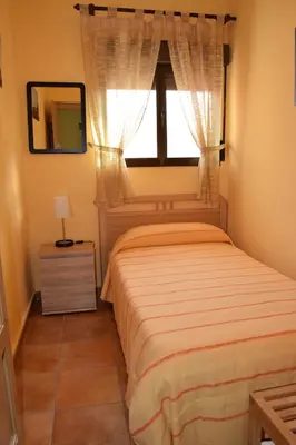 Cama o camas de una habitación en Casa Rural Javier