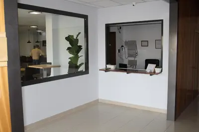 El vestíbulo o zona de recepción de Hotel Mar de Aragón