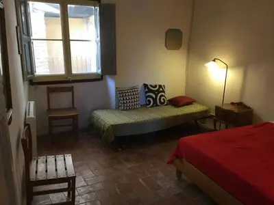 Cama o camas de una habitación en Casa Lucas