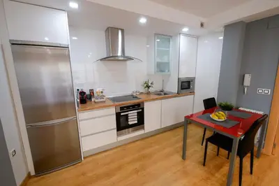Una cocina o zona de cocina en APARTAMENTOS ARGIA 2